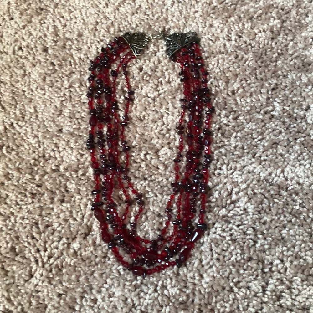 Ruby red choker/necklace